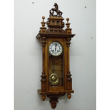 Antiguo Reloj De Pared Gusta Becker Año 1890 Aleman