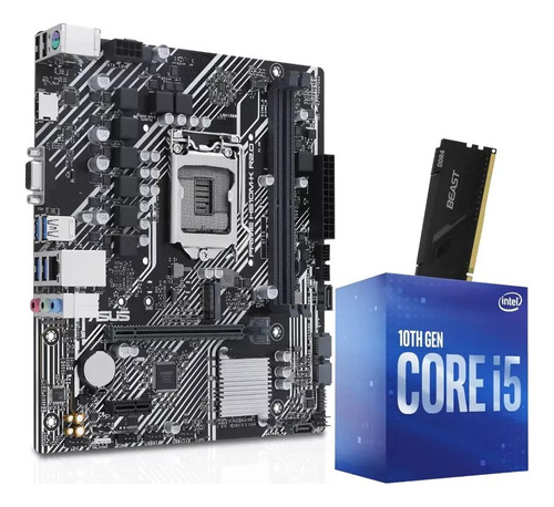 Combo Actualización Pc Intel Core I5 10400 + H510m + 8gb Ct