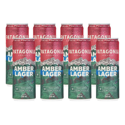 Patagonia Amber Larger 350ml - Pack 8 Unidades | MercadoLivre