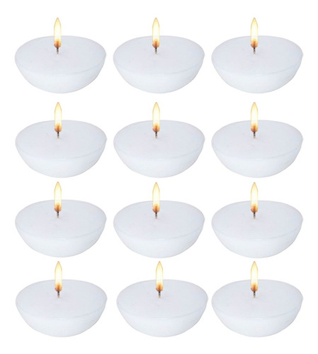 12 Velas Flotantes Para Florero De Cristal Aluzza