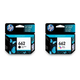 Combo De 2 Cartuchos De Tinta Hp 662 ( Negra + Tri-color)