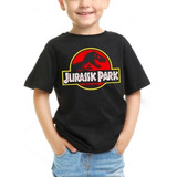 Camiseta Infantil Jurassic Park - Parque Dos Dinossauros