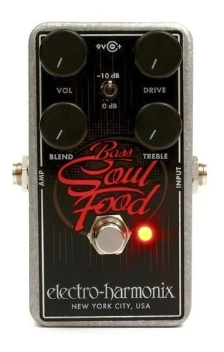 Pedal Distorsión Para Bajo Electro Harmonix Bass Soul Food