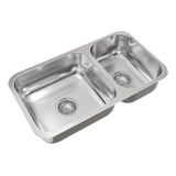 Bacha Doble Cocina Pileta Johnson Acero Inox 304 R37