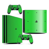 Skin Ps4 Pro Compatível Playstation Brilho Cor Verde