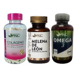 Pack: Colágeno 250cap + Melena De León 90cap+ Omega 3 150cap