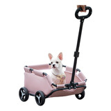 Carreola Alta Plegable Carro De Mascotas Para Perros Y Gatos