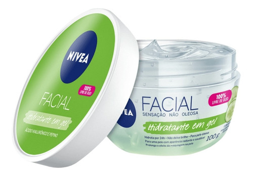 Nivea Hidratante Facial Em Gel 100% Livre De Óleo = 100g