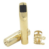 Sax Alto Saxofone, 7c Boquilha Metal Com Almofadas De Bocal