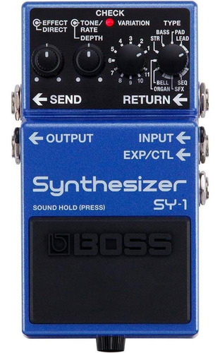 Pedal Sintetizador Para Baixo E Guitarra Boss Sy1 121 Sons