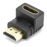 Adaptador Hdtv Hembra A Macho 90° Bañados Oro Mscompu10