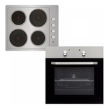 Combo Horno 5 Func Anafe 4 Hornallas Inox Eléctrico Clever