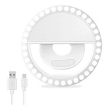 Aro De Luz Led Ideal Para Celulares Y Tablets Usb