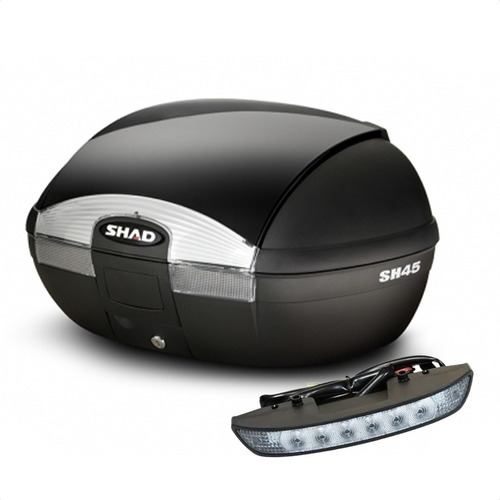 Baul Shad 45 Litros Con Soporte + Luz Stop De Regalo Um