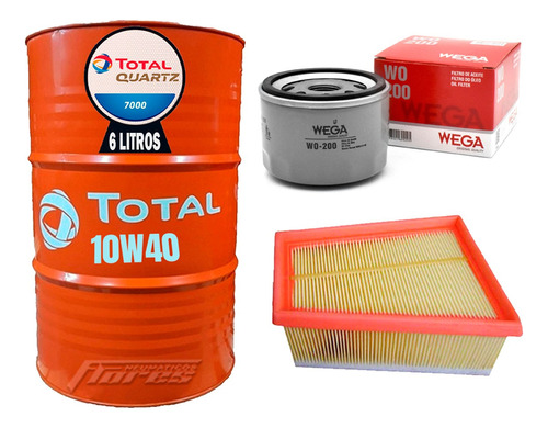 Cambio Aceite 10w40 6l + Kit Filtro Renault Duster Oroch 1.6