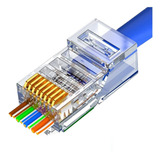 Conector Rj45 Macho Cat6 25pcs Facil De Usar Principiantes