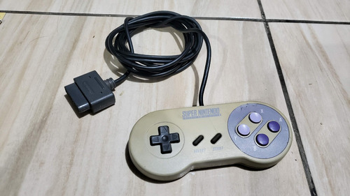 Controle Original Do Super Nintendo Funcionando 100%. H1