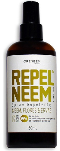 Repel Neem Flores E Ervas Spray 180ml - Openeem (uso Humano)