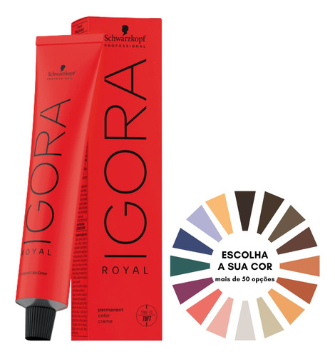 Coloração Igora Royal Schwarzkopf Ruivo 8-77 7-77 9-7 6-77
