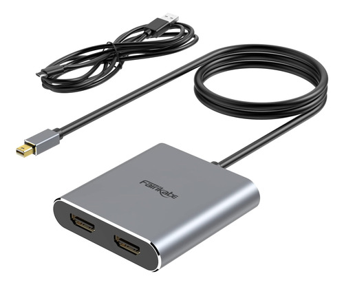 Adaptador Fairikabe Mini Displayport A Hdmi Dual, Mst, Sst, 