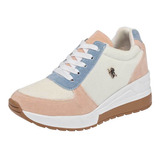 American Polo Tenis Casual Con Plataforma Para Mujer 99032-1