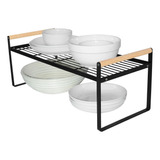 Estante Repisa Rack Organizador Multiuso Cocina Acero Madera