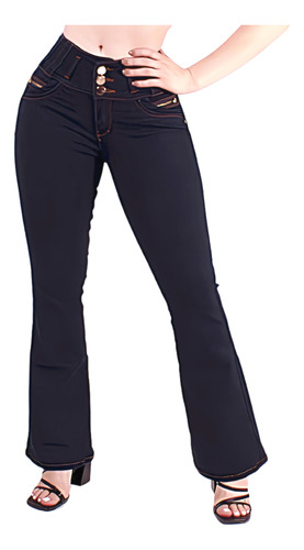 Jeans Dama Pantalones Mujer H2o Colombianos Acampanado Push