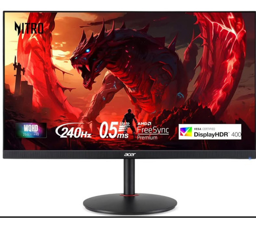 Monitor Acer Nitro V2 Ips 240hz 27 1440p 0,5ms Negro