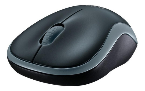 Mouse Logitech M185 Sem Fio Rc/nano Preto Cor Cinza