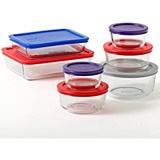 Set De Refractarios Para Hornear Pyrex 14 Pzas