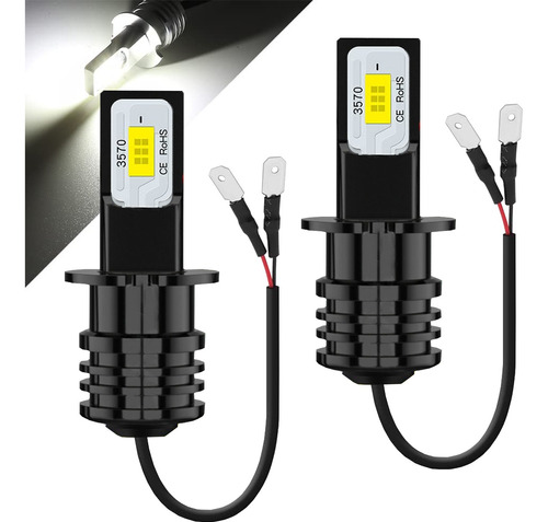 Bombillas De Luz Antiniebla Led H3 Para Volkswagen 6500k 80w