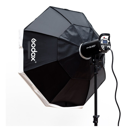 Flash Godox Sk400ii Con Octabox De 95cm Y Tripode