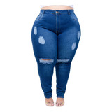 Calça Jeans Feminina Plus Size Tamanho 56 Ao 66 Kayllen