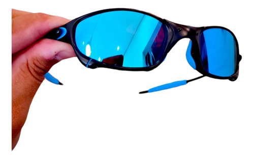 Óculos De Sol Juliet Carbon Lente Ice Thug Kit Blue 