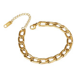 Oferta! Pulsera Mujer Ajustable Cadenas Oro 18kt