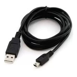 Cabo Mini Usb V3 P/ Ps3 Calta Velocidade 1.8 Metros Cor Preto