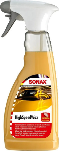 Sonax High Speed Wax Cera Rapida Carnauba Wax