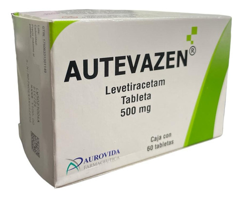Autevazen Levetiracetam 500 Mg Caja Con 60 Tabletas