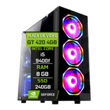 Pc Gamer Fácil Intel Core I5 9400f 8gb Ssd 240gb Gt 420 4gb