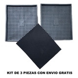 3 Pzas Tapete Sanitizante Secado Incluido 40x30 Envio Gratis