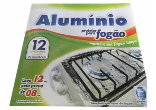 Papel Aluminio Protector Para Cocina, 12 Unidades