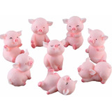 Figuras De Cerdo En Miniatura, 8 Piezas De Juguete De Cerdit