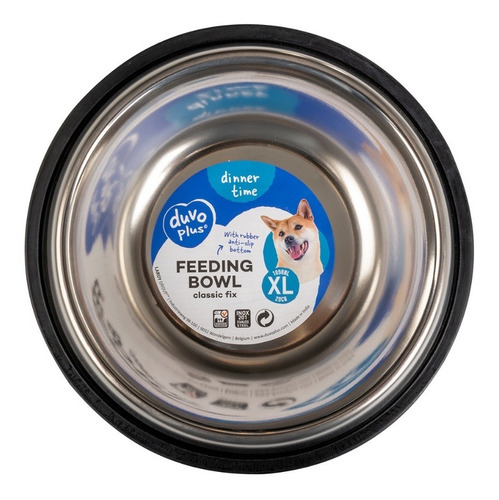 Plato Tazón Comedero P/perros Antiderrapante Xl-29cm, 1.89lt