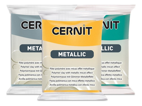 Cernit Metallic Arcilla Polimérica 56 G, Colores A Elección Color Champan