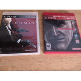 Hitman Absolution E Metal Gear Solid 4 - Ps3 - Mídia Física