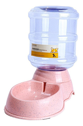 Bebedero Agua Automático Perros Gatos 3.8 Litros Calidad Color Rosa