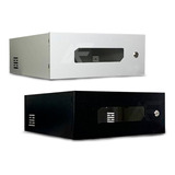 Caixa Rack Mini Metálica Horizontal Tampa Acrílica Dvr Cftv