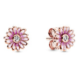 Aretes Pandora De Botones Margarita Rosa