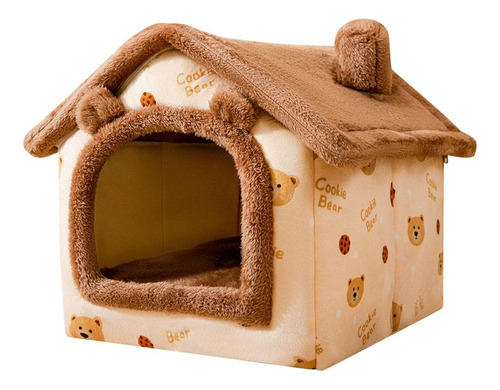 Cama Para Gatos Cat Villa, Caseta Extraíble, Plegable Y Cáli