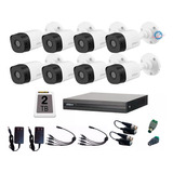 Kit Video Vigilancia 8 Cámaras 1080p Dahua 2tb Baluns Dvr 16